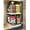6.7" Drawer, 2-Tier Tall Partially Assembled, variant on Vertical Spice - Pull Out Cabinet & Pantry Organizer Drawer - Made in USA - Sliding Drawers for Inside Cabinets - Cabinet Pull Out Shelves - 1 Tier - 6.9" x 5.0" x 10.6"(Cream, Fully Assembled)