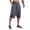 Grey, variant on Running Shorts for Men Cropped Pants Solid Color Summer Absorbent Shorts Large Pocket Red XL