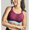 thumbnail image 5 of Panache Boundless Racerback Non-Wire Sports Bra (7341B),30GG,Cranberry, 5 of 6