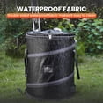 thumbnail image 7 of Collapsible 26-Gallon Cylindrical Trash Bin with Removable Divider, Waterproof Polyester Material, Air Vent, and Outdoor Ground Stakes, 7 of 7