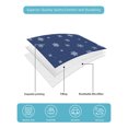 thumbnail image 4 of Quilt King Size Bedding Set, Navy Blue Christmas Snowflakes Reversible Summer Quilt 3 Pieces, Winter Modern Geometric Lightweight Bedspreads Coverlets with 2 Pillow Shams for All Seasons, 4 of 5