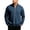 Navy, variant on TOUMENY Men Zip Sweater Casual Full Zip Up Stand Collar Long Sleeve Solid Knit Pullover Jacket Loose Fit Fall Winter Fashion Basic Outerwear Black L
