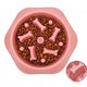 thumbnail image 1 of Plato De Alimentación Lenta Para Perro Rosa, 1 of 5