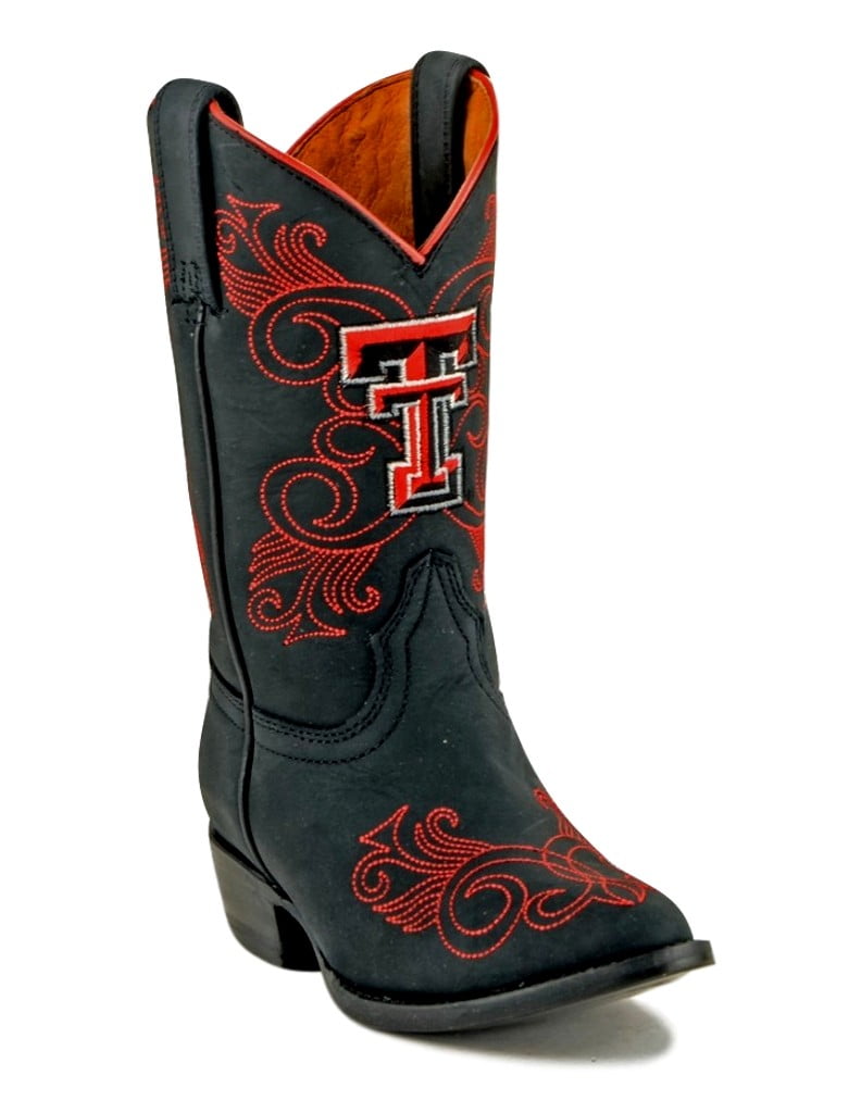 Gameday Boots Girls College Texas Tech Masked Rider Black TT-G033-2 by Gameday Boots