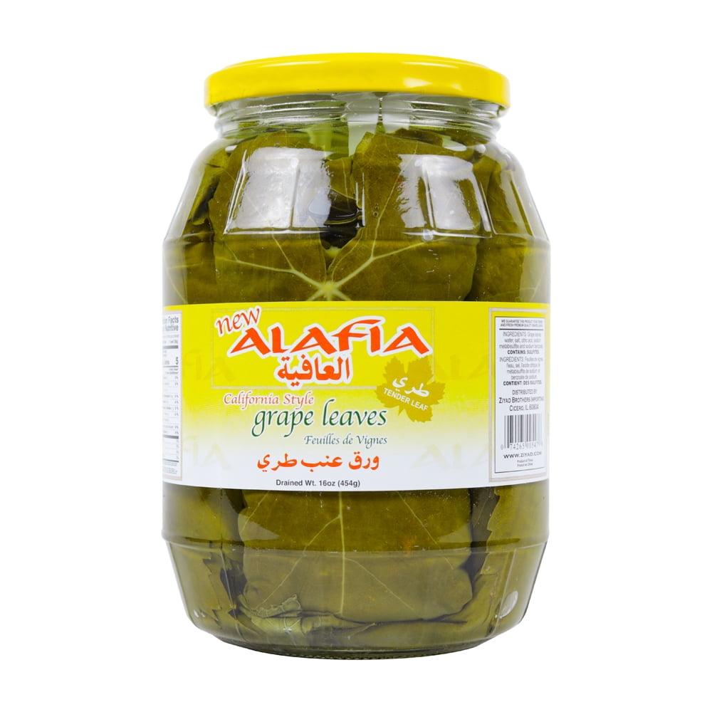 (2 pack) Ziyad Al Afia Grape Leaves 16 Oz Jar