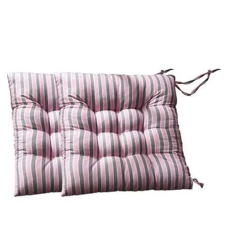 

2pcs Striped Pattern Cushion Office Chair Cushion Household Home Seat Cushion (Pink)