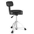 thumbnail image 2 of VEVOR Hydraulic Drum Throne - Adjustable Height 19.3-25.2 in, Padded Seat, 500 lbs Capacity, 360° Swivel, Anti-Slip Feet, Includes Drumsticks, 2 of 12