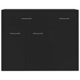 thumbnail image 3 of vidaXL Buffet Noir 88x30x70 cm Bois Reconstitué, 3 of 5