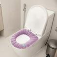 thumbnail image 4 of Household Toilet Seat Cover, Warm Washable Toilet Mat for Winter, Soft Acrylic Fiber Knitted Toilet Seat Cushion for Comfort and Easy Installation, 4 of 6