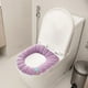 thumbnail image 4 of Funda de asiento de inodoro caliente - Alfombra de baño de punto acrílico, funda antideslizante lavable de 44x36 cm, cojín grueso y suave para mayor comodidad, 4 of 6