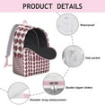 thumbnail image 4 of Cartoon Ladybird Print Laptop Backpack for Students, Lightweight and Durable School Bag with Cute Red Ladybug Pattern and Polka Dots, 4 of 5