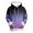 Purple, variant on Women's Casual Fashion Gradient Print Long Sleeve Hooded Sweatshirt Top Comfort Pullover for Women Loose Fit Streetwear with Hood,Saffron,XL