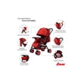 thumbnail image 3 of Carriola Reversible The Baby Shop plegable, reclinable, reversible y frenos Rojo, 3 of 6