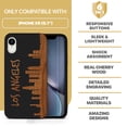 thumbnail image 7 of Wood phone case for iPhone XR compatible protective cell phone cover shockproof slim fit laser engraved Skyline LA design Black wood case for Men & Women by CaseYard, 7 of 7