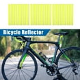 thumbnail image 2 of Unique Bargains 36 Pcs Bicycle Reflector Reflective Version Durable ABS Night Visibility Cycling for Bike, Mountain Bike, Wheels, Wheelchair Yellow, 2 of 6