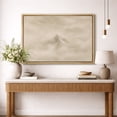 thumbnail image 3 of Framed Canvas Wall Art Minimalist Misty Mountain Landscape Print for Living Room Decoration - 24"x36" NATURAL, 3 of 8