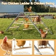 thumbnail image 2 of Petsfit Chicken Roosting Ladder with Swing, Solid Wood & Iron, Easy to Assemble & Clean, 2 of 8