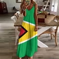 thumbnail image 2 of New Guyana Flag TShirt Guyanese Sticker Sleeveless Dress Party dresses for women evening dress Wome, 2 of 4