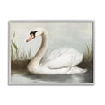 thumbnail image 4 of Stupell Industries Swan in Pond Painting Animals & Insects Painting Gray Framed Art Print Wall Art, 4 of 5