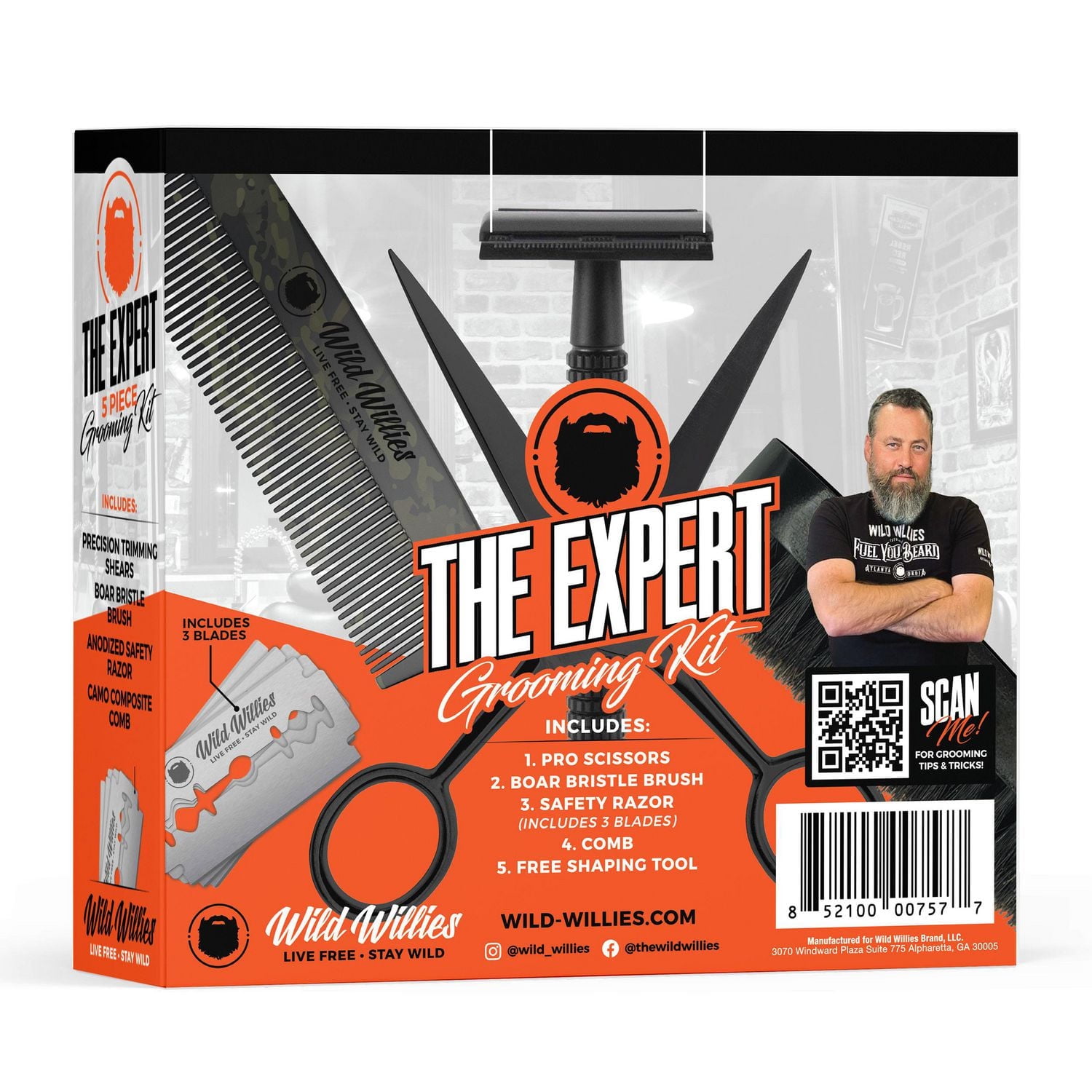 Wild Willies, The Expert Beard Grooming Kit, Beard Maintenance Tools, Kit