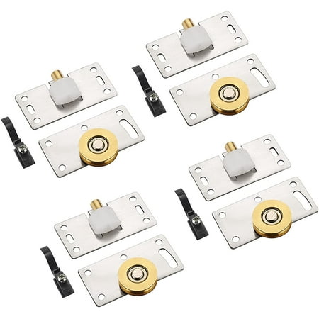 

Pairs Sliding Door Rollers Cupboard Sliding Pulley Door Furniture Sliding Wheels Guides Ball Bearings Sliding Parts for Cupboard Wardrobe Cabinet