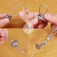 thumbnail image 5 of 20 Pieces M5 Steel Cable Tie 304 Stainless Steel Cable Tie U Bolt Wire Cable Clip for 5mm Steel Wire Rope Rope, 5 of 5
