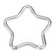 thumbnail image 1 of Uxcell Clip de Resorte en Forma de Estrella [1 Paquete] - Clip de Llavero Gancho de Resorte [Plata/Aleación de Aluminio], 1 of 6