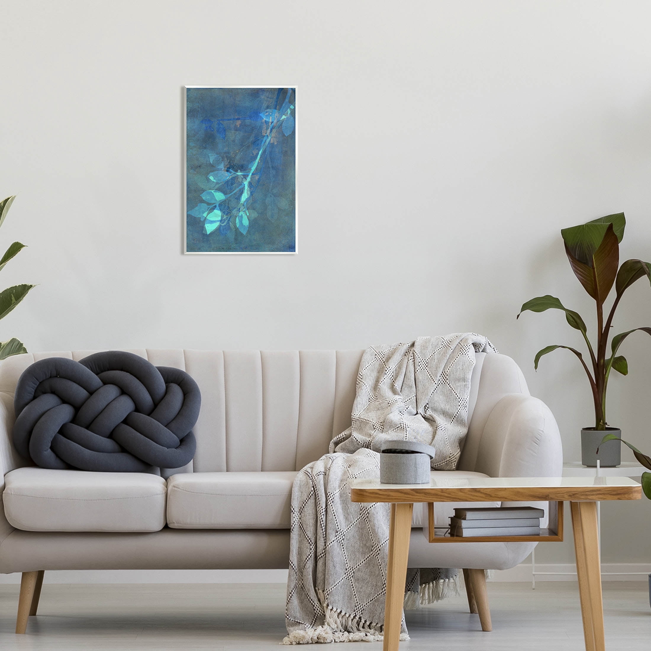 Layered Abstract Botanical Leaves Botanical & Floral Graphic Art Unframed Art Print Wall Art