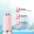 thumbnail image 3 of Irrigador bucal portátil, irrigador dental con agua, recargable por USB, 3 modos, 4 boquillas., 3 of 4