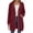 Wine, variant on Domzest Zip Up Hoodie Women 2026 Fall Casual Long Tunic Sweatshirts Oversized Hooded Jacket Coat With Zipper Pockets White L