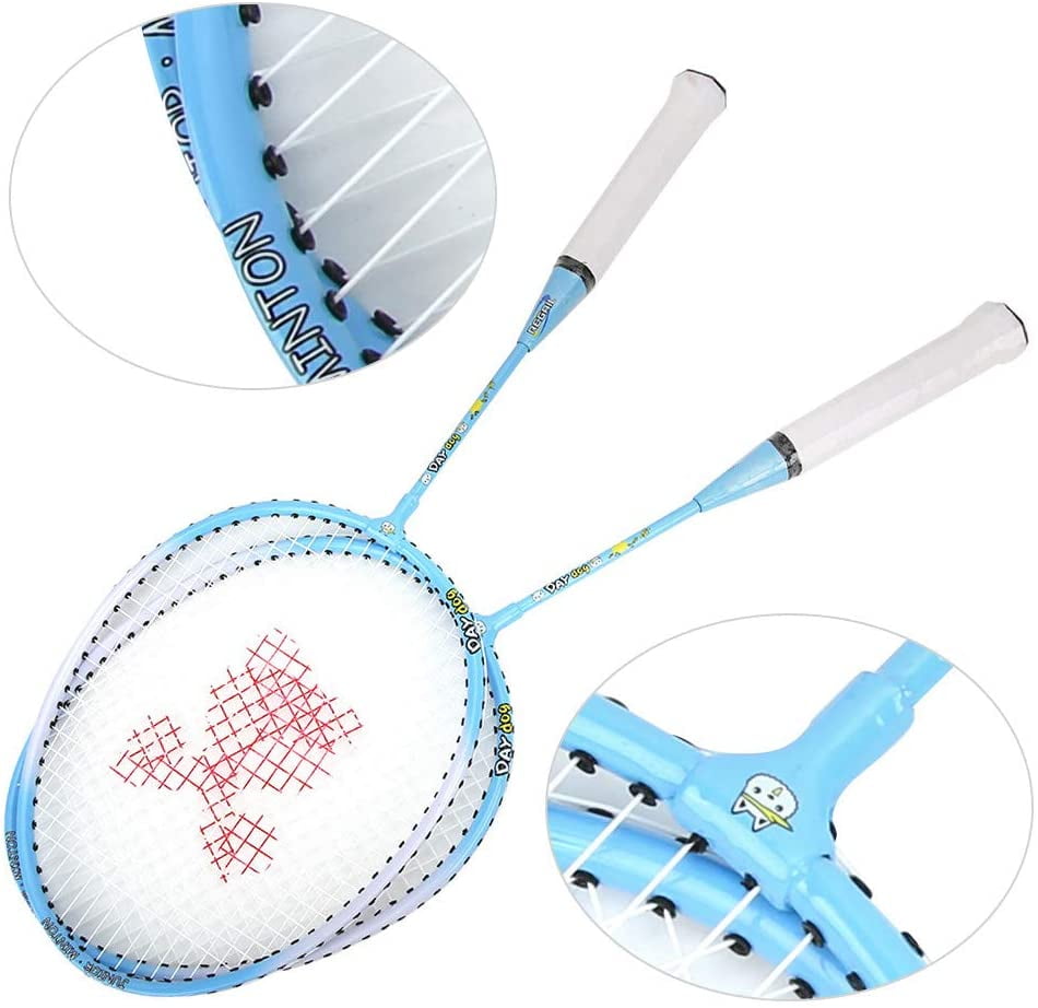 Dibiao Badminton Racquet,Durable Cartoon Badminton Racket Racquet for Kids Training 