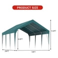 thumbnail image 5 of EastVita Carport Shelter Industrial Grade Frame Full Weather Protection Height Adaptable Frame Multi Vehicle Coverage for Outdoor Vehicle Storage RV Parking, 5 of 5
