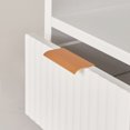 thumbnail image 6 of Leumius Nightstands Set of 2 with Drawer and Open Storage,Modern Bedroom Bedside End Tables for Living Room Home Decor,White, 6 of 8