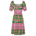 thumbnail image 4 of Pink & Green Fashions & Products A-Line Sleeveless Dress summer dresses for women 2024 summer women's dress 2024, 4 of 6
