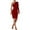 Red, variant on HJYCHN Elegant Women's Long Sequin Evening Gown with Ruched One Shoulder Design for and Night Out Party Wear Gold L