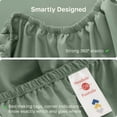 thumbnail image 5 of California Design Den Twin XL Cotton Fitted Sheet, 1 Pc - Soft 100% Cotton Sateen, Deep Pockets, All-Around Elastic - Sage Green- Dark, 5 of 9