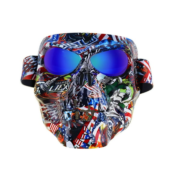 Motorcycle Goggles Skull Windproof Face Cover Shield Eye Protection Glasses
