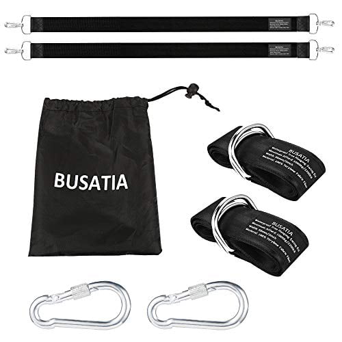 Details about   BUSATIA Tree Swing Straps Set of 2 Tree Hanging Kits 5ft Length with 2 Heavy ... 