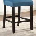 thumbnail image 5 of Leviton Solid Wood Tufted Asons Counter Height Dining Chair in Blue, Set of 2, 5 of 7