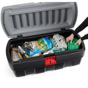 Rubbermaid 48 Gallon Black Action Packer Lockable Storage Box Tote, Single
