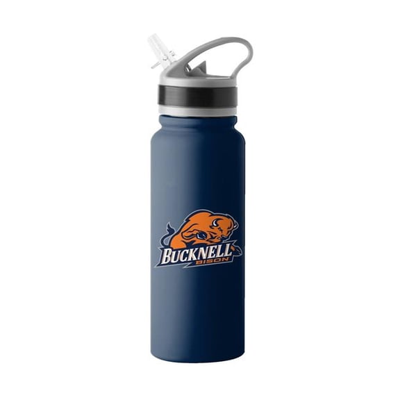 Logo Brands 572-S25UFTB-8 Bucknell U 25 oz Logo Stainless Single Wall Flip Top Bottle