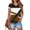 Brown, variant on Munlar Women Tops Trendy Spring Army Green Shirts Short Sleeve Color Block V-Neck Loose Blouses L