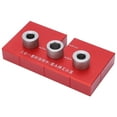 thumbnail image 3 of Wood Doweling Jig, Simple To Clamp Rustproof Accurate Woodworking Hole Drill Guide   For Punching For Carpenter Red, 3 of 8