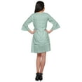 thumbnail image 3 of Moomaya Printed Ruffle Style Above Knee Length Bridesmaid Robe Rayon Bathrobes, 3 of 5