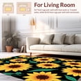 thumbnail image 2 of ODIKA 6' x 9' Machine Washable Non-Slip Area Rug, Boho Sunflower High Traffic Rug, Yellow, 236773, 2 of 7