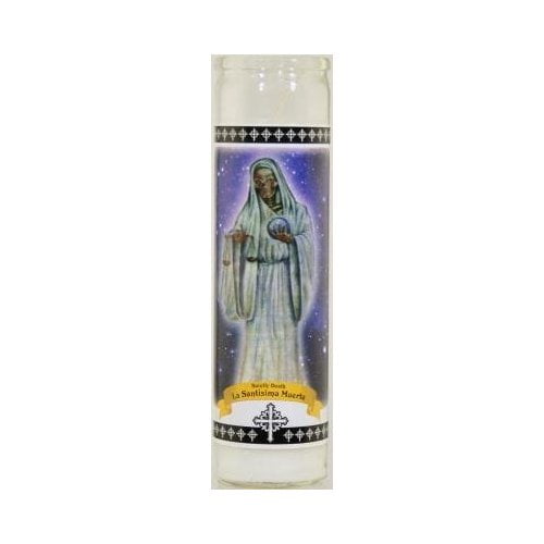The Holy Death White Candle By Star Candle
