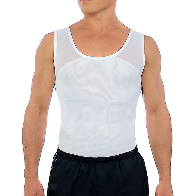 SAILING Camisa de compresión de pecho para hombres para ocultar los mobs de ginecomastia