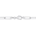 thumbnail image 3 of Everly Women's 1 3/4ct TGW Created Blue and White Sapphire Sterling Silver Oval Link Bracelet Set, 3 of 8