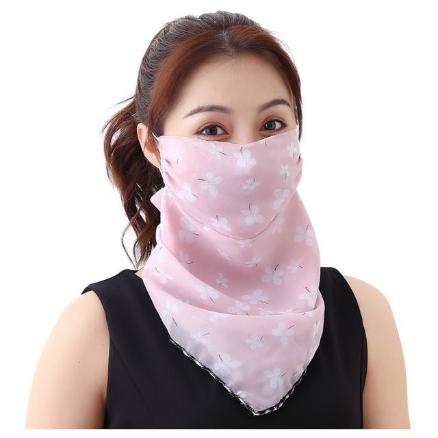 Women Sun Protection Print Scarf Neck Scarf Masks