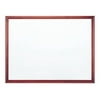 Quartet Premium DuraMax - Whiteboard - wall mountable - 48 in x 35.98 in - porcelain - magnetic - white - mahogany frame